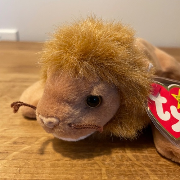 Ty Beanie Babies Roary Lion Tan 1996 – New Tag Protector VINTAGE - Picture 7 of 10